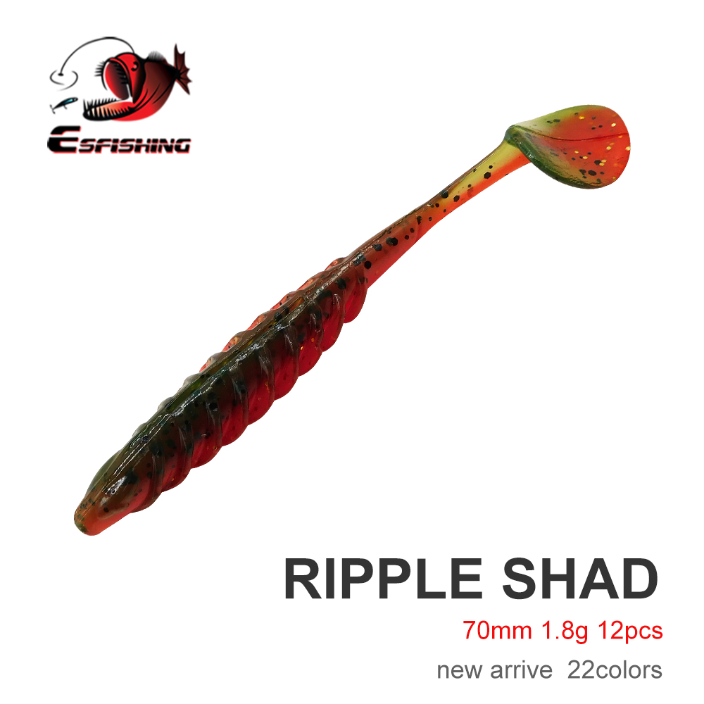 Fishing Equipment Ebay - ESFISHING 소프트 낚시 루어 70MM 리플