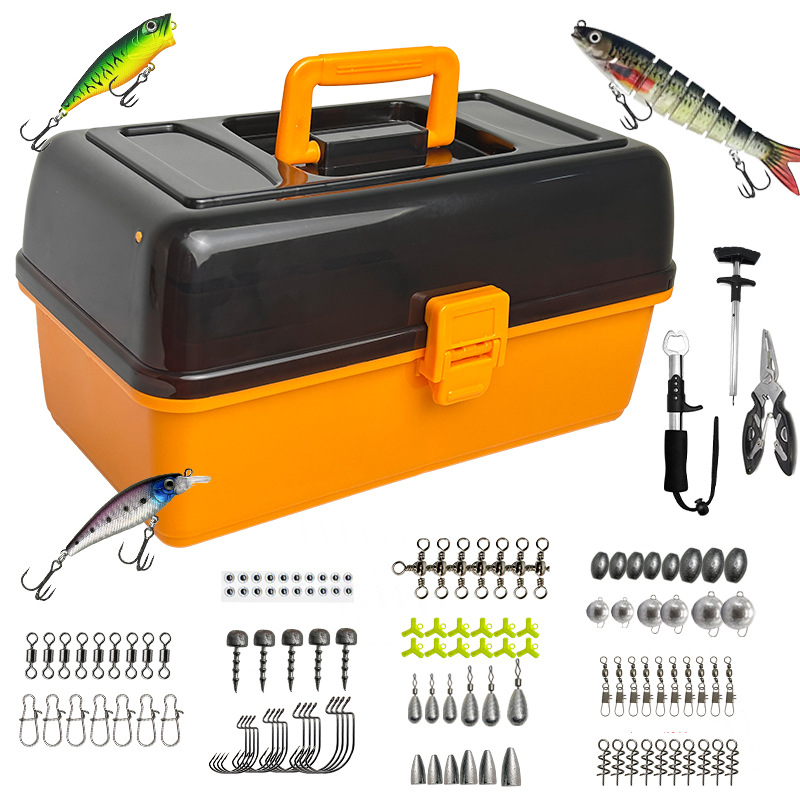 Tackle Box - 대형 4단 야외 낚시용 소프트 베이트