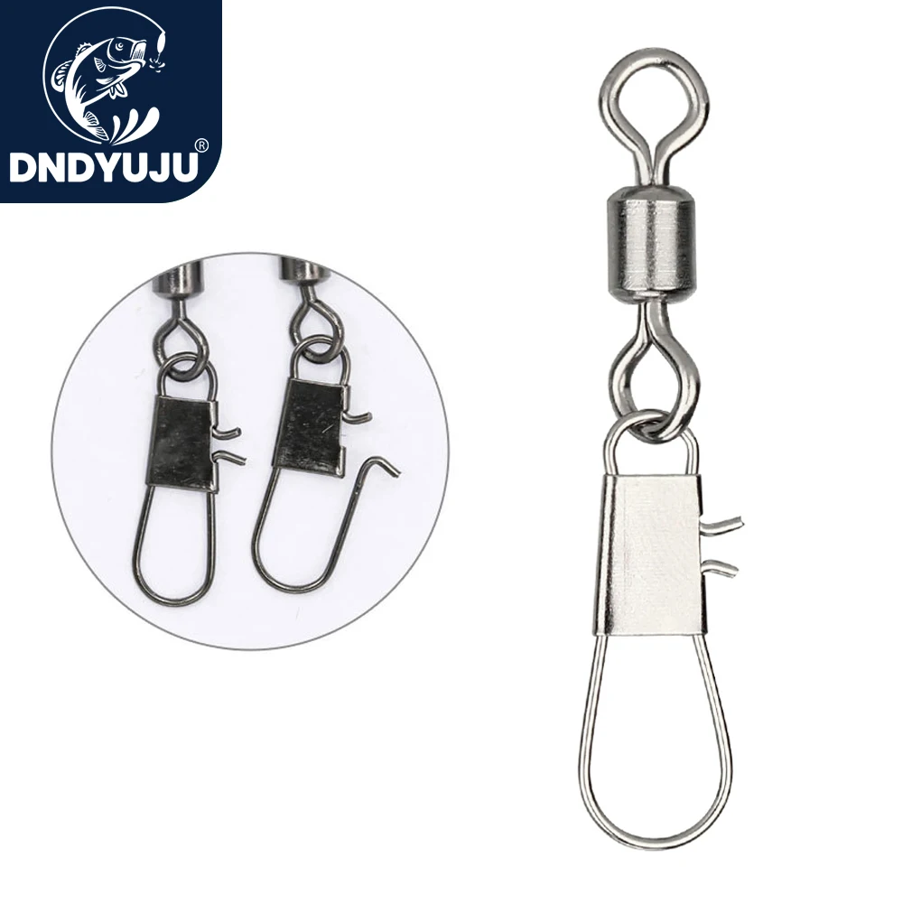 Fishing Equipment Tackle - DNDYUJU 50pcs 낚시 커넥터 인터록 스냅이있는