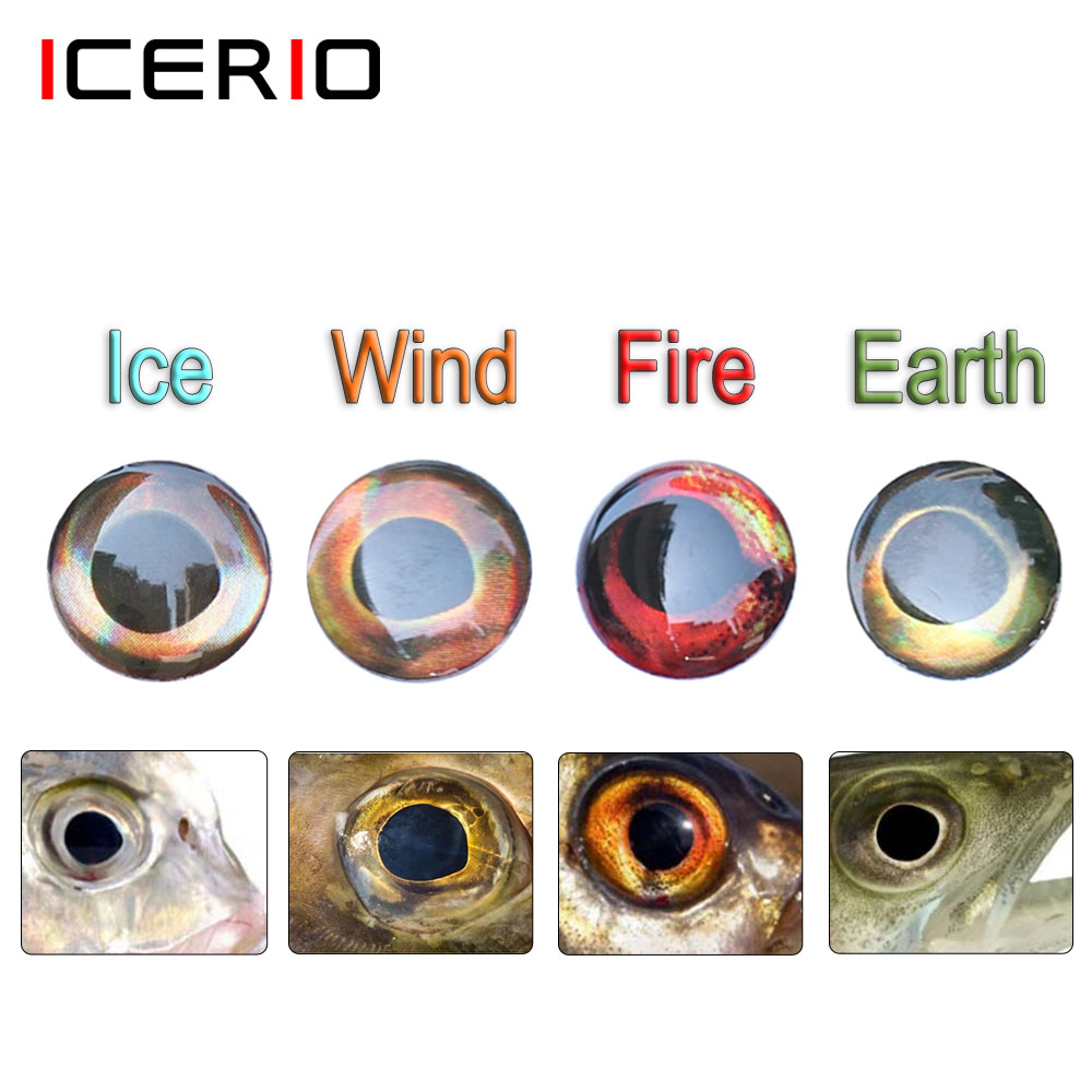 Fly Fishing Set - ICERIO 100PCS 홀로그램 3D 4D 물고기