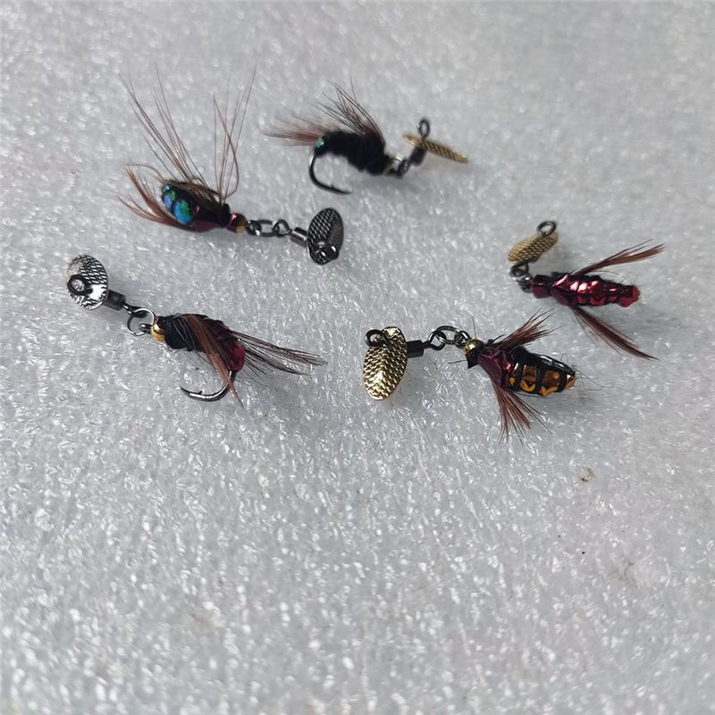 Fly Fishing Set - T34C 스팽글 루어 미끼 인공 플라이