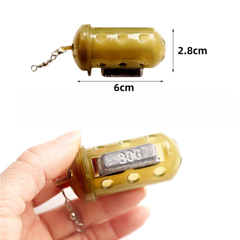 Fishing Equipment Holder - 6개입 잉어 낚시용 미끼통 세트, 가중