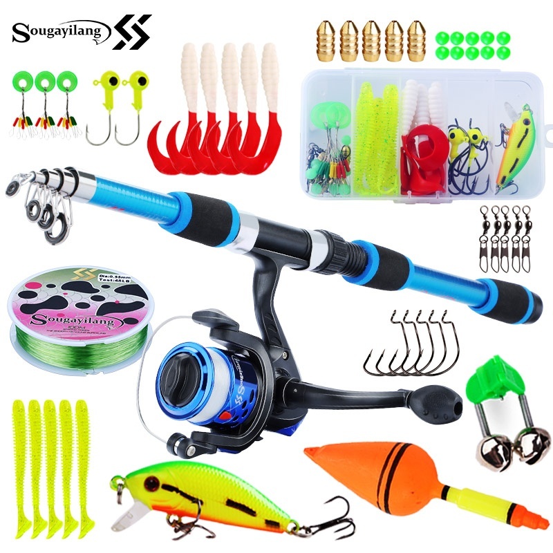Fishing Equipment For Kids - Sougayilang 어린이 낚싯대 세트, 텔레스코픽 낚싯대