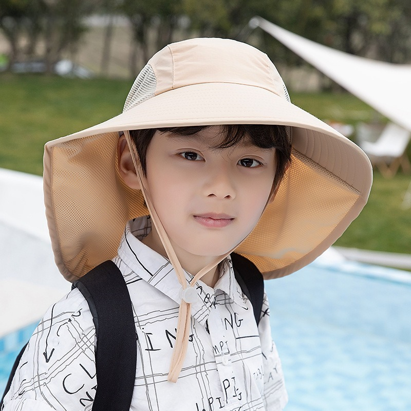 목 플랩이있는 어린이 태양 모자 UV 보호 여름 유아  - Fishing Equipment For Kids 리뷰 및 가격