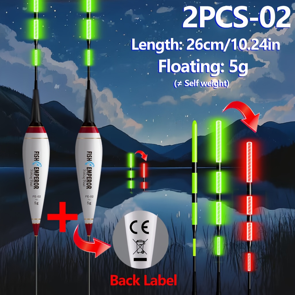 바이트 플로트 2개 지능형 변색 전자 플로트 낚시 LE - Fishing Equipment Ebay 리뷰 및 가격