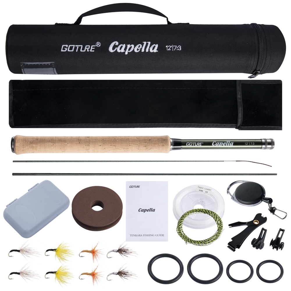 Goture Tenkara 플라이 낚싯대 콤보 3.6m - Fly Fishing Set 리뷰 및 가격