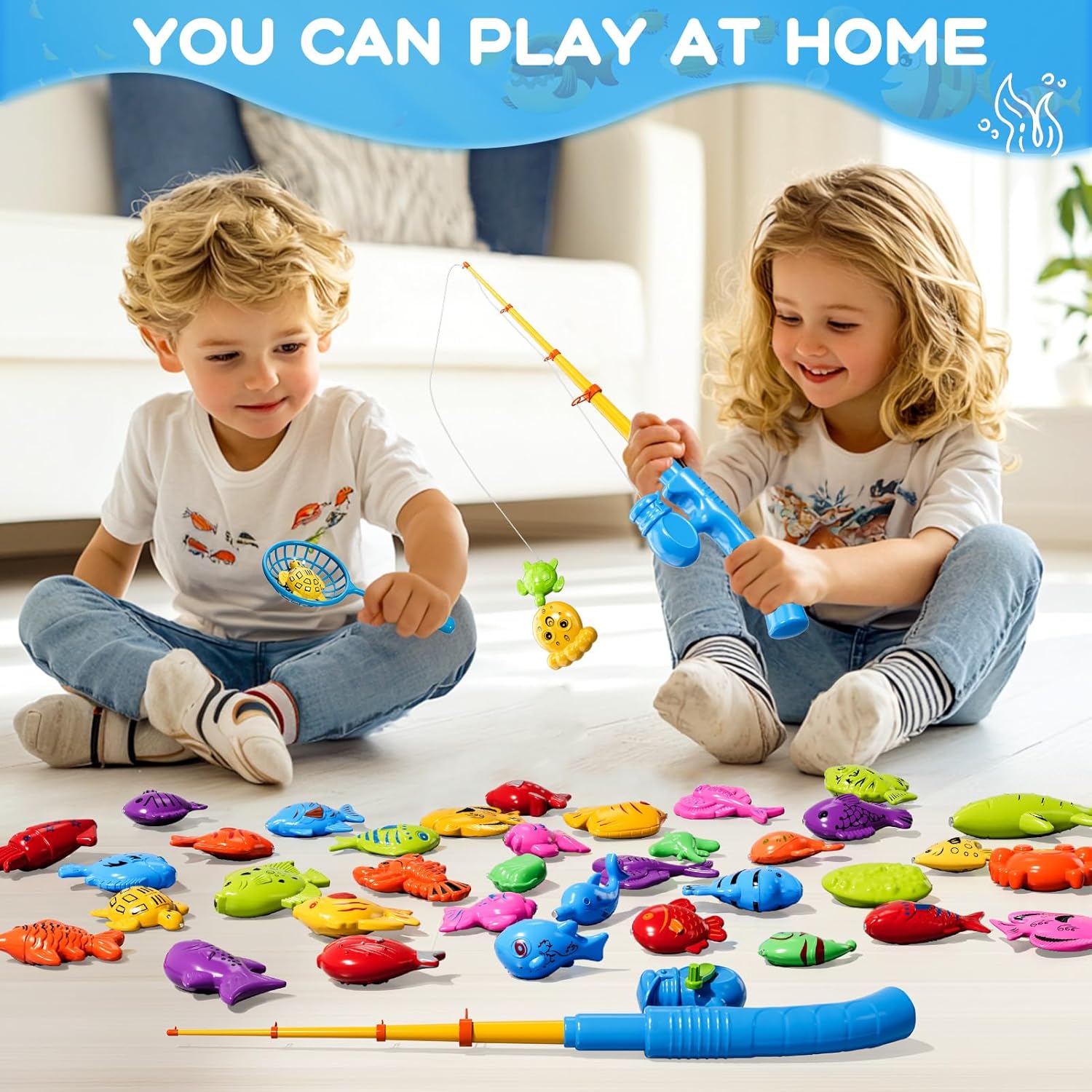 어린이 욕조 낚시 장난감 수영장 물놀이 물고기 장난감  - Fishing Equipment For Kids 리뷰 및 가격