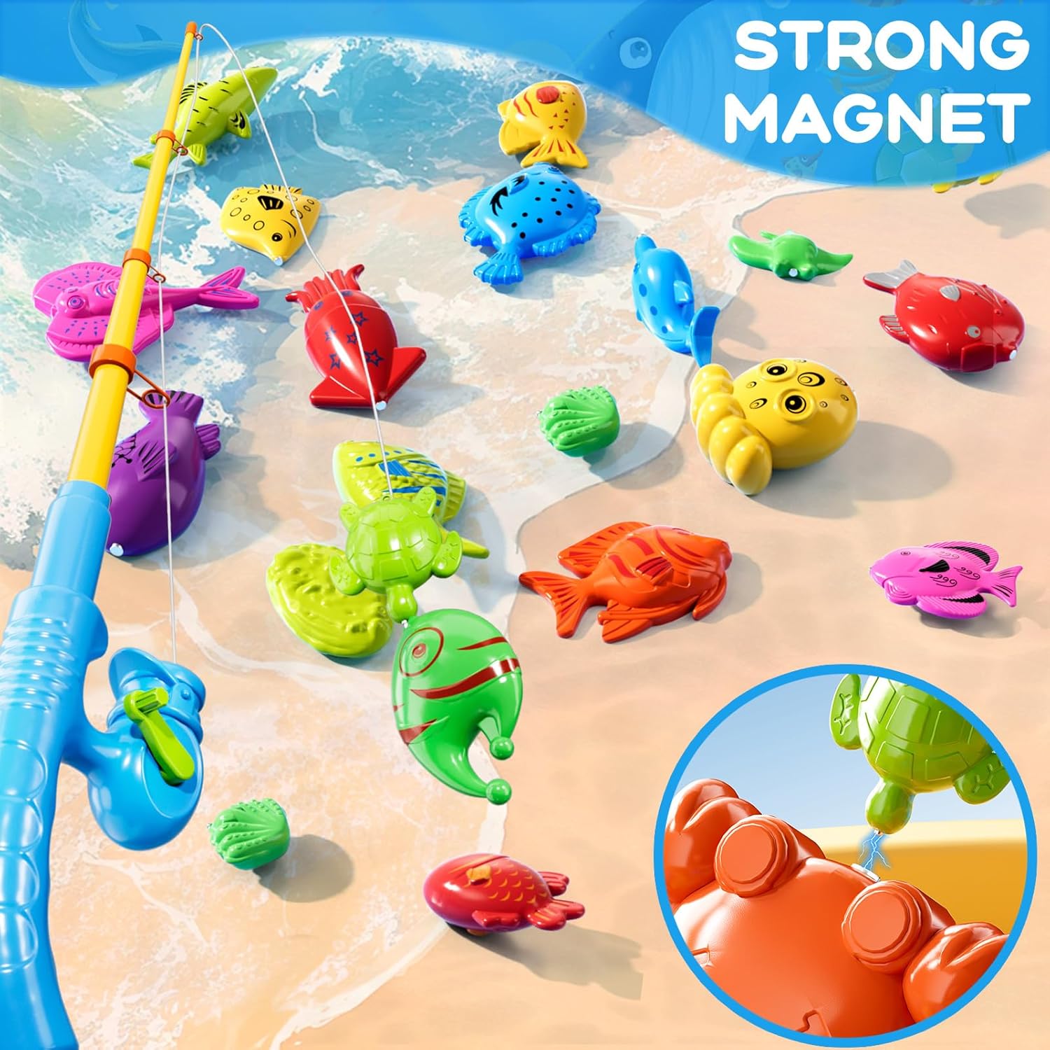 어린이 욕조 낚시 장난감 수영장 물놀이 물고기 장난감  - Fishing Equipment For Kids 리뷰 및 가격