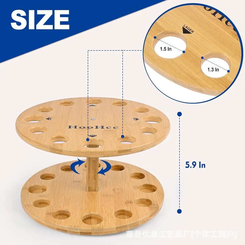원형 원목 낚싯대 보관 랙 디스플레이 스탠드 회전식 다 - Fishing Equipment Holder 리뷰 및 가격