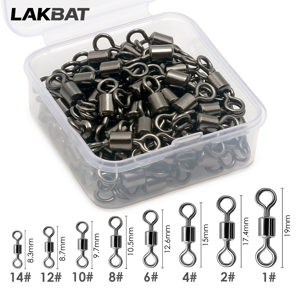 100개 스테인리스 스틸 낚시 스위벨 베어링 롤링 커넥 - Fishing Equipment Tackle 리뷰 및 가격