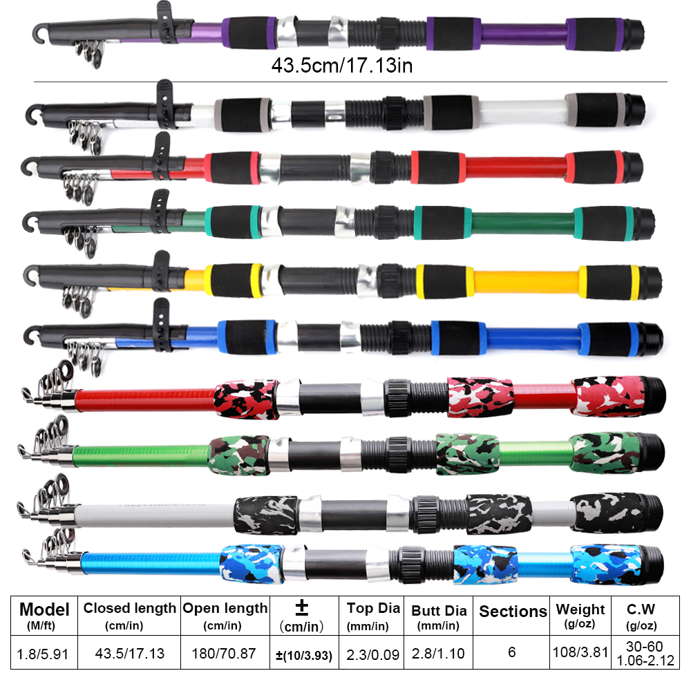 FTK 1.8m 낚싯대 및 릴 플로트 루어 세트 탄소  - Fishing Equipment For Kids 리뷰 및 가격