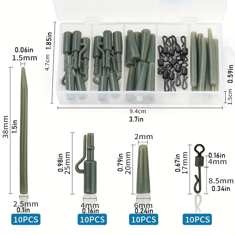 40개 유럽식 잉어 낚시 리그 키트, 엉킴 방지 슬리브 - Fishing Equipment Ebay 리뷰 및 가격