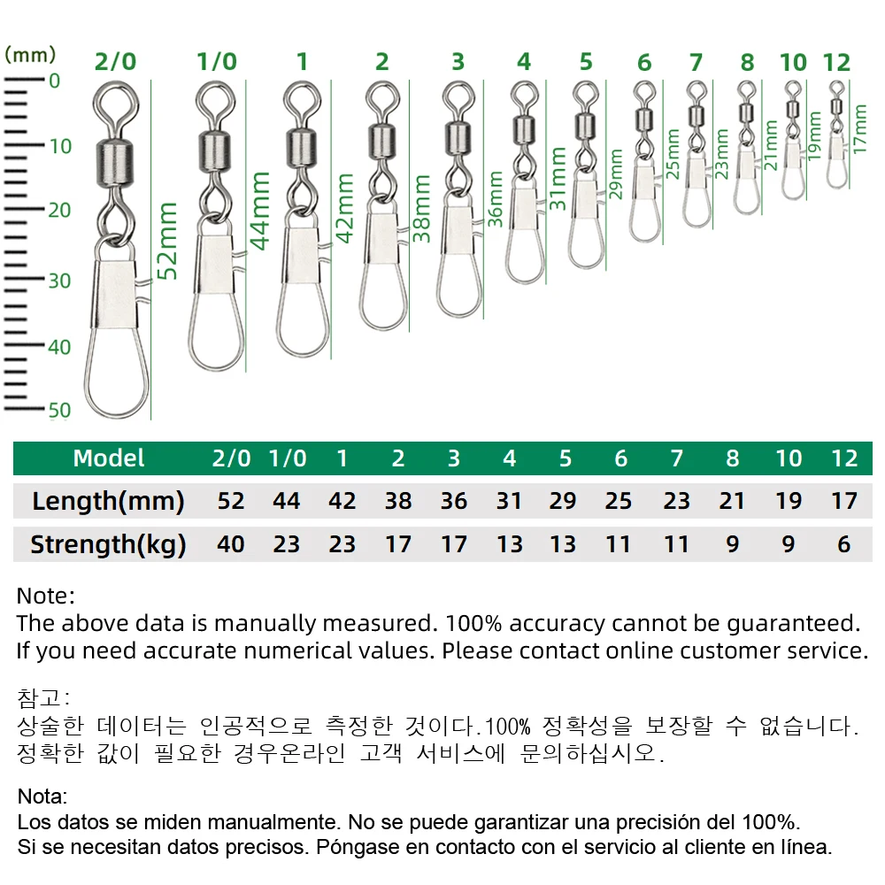 DNDYUJU 50pcs 낚시 커넥터 인터록 스냅이있는 - Fishing Equipment Tackle 리뷰 및 가격