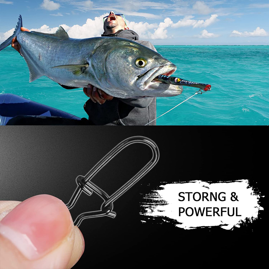 50Pcs 크랭크베이트 스냅 스테인레스 스틸 듀오 잠금 - Fishing Equipment Tackle 리뷰 및 가격