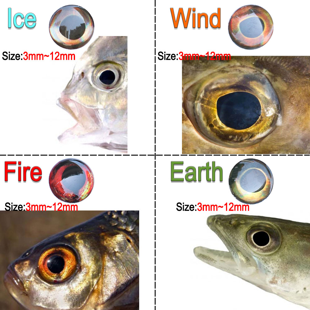 ICERIO 100PCS 홀로그램 3D 4D 물고기 눈 - Fly Fishing Set 리뷰 및 가격