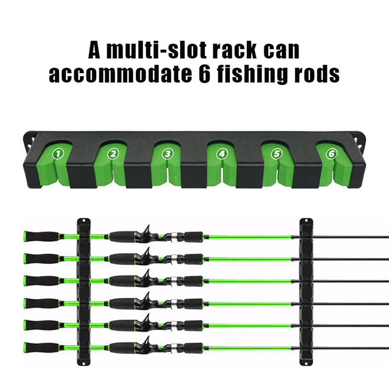 새로운 낚싯대 홀더 6개 낚싯대 거치대 수직형 벽걸이  - Fishing Equipment Holder 리뷰 및 가격