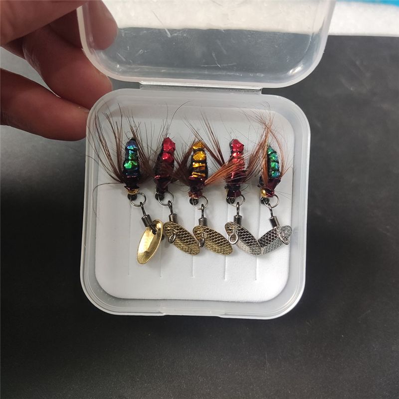 T34C 스팽글 루어 미끼 인공 플라이 훅 마이크로 오 - Fly Fishing Set 리뷰 및 가격