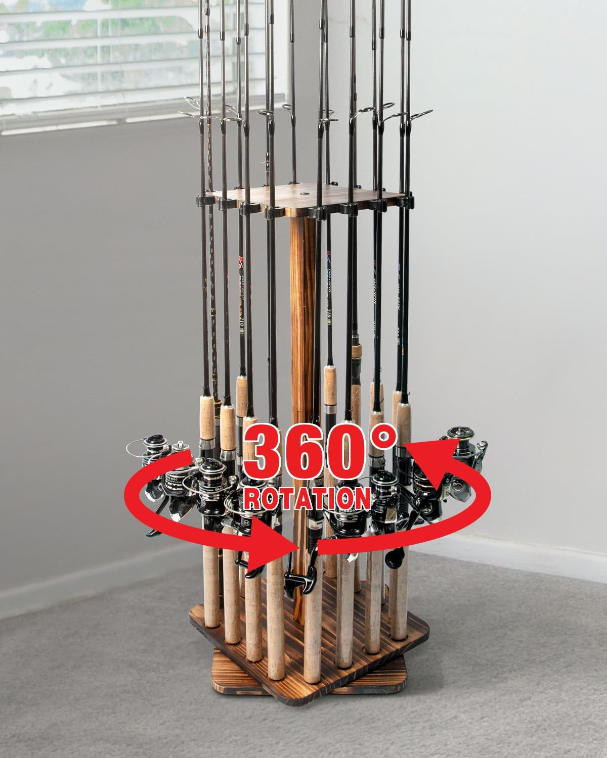차고용 낚싯대 홀더 360도 회전 낚싯대 랙, 바닥 스 - Fishing Equipment Holder 리뷰 및 가격
