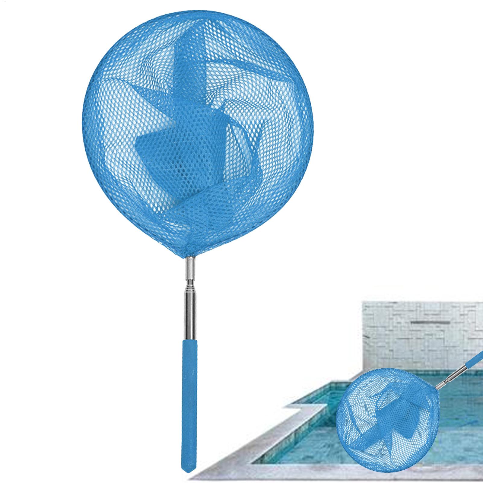 텔레스코픽 폴이 있는 수영장 스키머 그물망, 스테인리스 - Fishing Equipment Net 리뷰 및 가격