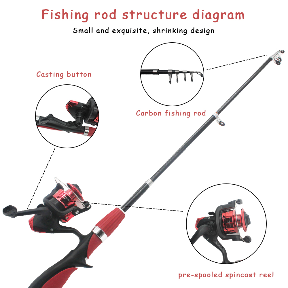 어린이 낚시대 세트 어린이를위한 낚싯대 스피닝 릴 미끼 - Fishing Equipment For Kids 리뷰 및 가격
